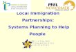 Local Immigration Partnerships:  Systems Planning to Help People