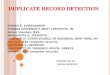 Duplicate record detection