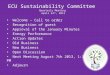ECU Sustainability Committee  Quarterly Meeting   April 24 th , 2013