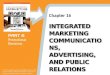 Integrated Marketing Communications, Advertising, and Public Relations