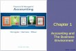 Chapter 1 Accounting and The Business Environment