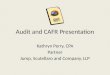 Audit and CAFR Presentation