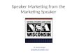 Speaker Marketing from the Marketing Speaker