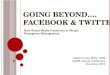 Going beyond…. facebook  & twitter