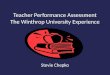 Teacher Performance Assessment The Winthrop University Experience