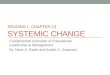 Reading I:  Chapter 13 Systemic Change