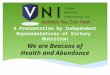 A Presentation by Independent Representatives of  Victory  Nutrition