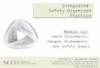 Integrated  Safety-Organized Practice