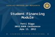 Student Financing Module