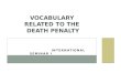 Vocabulary  related to the  Death Penalty