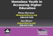 Supporting Unaccompanied Homeless Youth in  Accessing Higher Education