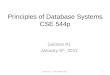 Principles of Database Systems CSE  544p