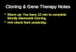 Cloning & Gene Therapy Notes