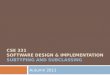 CSE 331 Software Design & Implementation subtyping and  subclassing