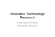 Wearable Technology Research