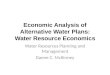 Water  Resource Economics