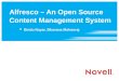 Alfresco –  An Open  Source Content  Management System      -  Bindu Nayar, Bhavana Mohanraj