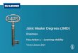 Joint Master Degrees (JMD)