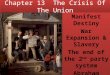 Chapter 13  The Crisis Of The Union