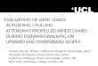 EVALUATION OF JOINT  LOADS IN PUSHING /  PULLING ATTENDANT-PROPELLED  WHEELCHAIRS  DURING  FORWARD WALKING  ON UPWARD AND DOWNWARD SLOPES