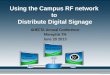 Using the Campus RF network  to  Distribute Digital Signage