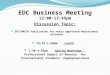 EDC Business Meeting 12:00-12:45pm