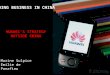 Huawei’s strategy outside  China