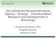 The Advanced Research Projects Agency – Energy:   Transformative Research and Development in  Bioenergy