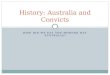 History: Australia and Convicts