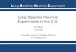 Long-Baseline Neutrino Experiments in the U.S