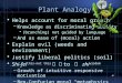Plant Analogy