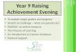 Year 9 Raising Achievement Evening