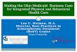 Making the Ohio Medicaid  Business Case for Integrated Physical and Behavioral Health Care