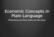 Economic Concepts in Plain Language