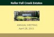 ANNUAL MEETING                      April 28, 2011