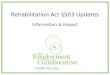 Rehabilitation Act §503 Updates Information & Impact