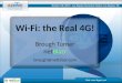 Wi-Fi: the Real 4G! Brough Turner net Blazr brough@