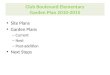 Club Boulevard Elementary Garden Plan 2010-2015