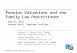 Pension Valuations and the Family Law Practitioner May 23, 2013  Benson Hotel, Downtown Portland