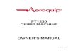 Aeroquip FT1330 Crimper Manual
