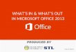 Microsoft Office 2013 - What's In and What's Out
