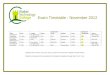 Exam Timetable November 2012