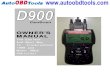 Auto code reader scan tool D900 User Manual