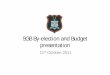 SGB Budget & Development Presentation