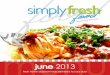 Simply Fresh Menu - June 2013