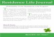 March Residence Life Journal