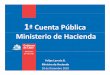 Cuenta pública 2010 Ministerio de Hacienda