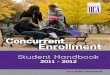 UCA 2011-2012 Concurrent Enrollment Handbook