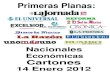 Primeras Planas Nacionales y Cartones 14 Enero 2012