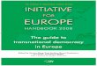 Initiative for Europe – Handbook 2008